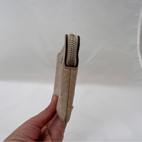 COACH Corner Zip Wristlet Clutch Signature Light Khaki - Picture 8 of 15